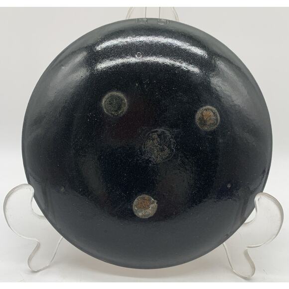 Vintage Enamel On Copper Astrology Zodiac Goat Capricorn Trinket Dish 6” Crazing - Picture 2 of 4